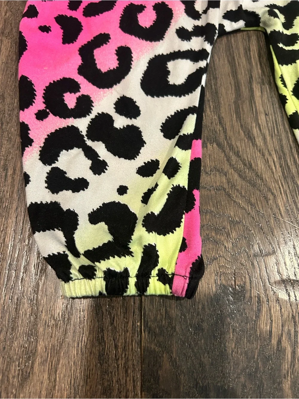 Pixie Lane Neon Leopard Print Girls Romper - Size 18-24 months